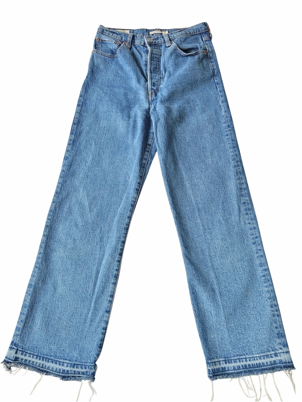 ✅ Levi’s Premium Denim Classic Ribcage Straight Jeans blue size 29